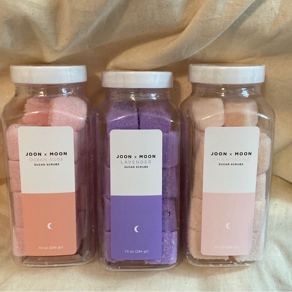 NWT Joon X Moon Exfoliating Sugar Body Scrubs 10 OZ (Pack of 3)